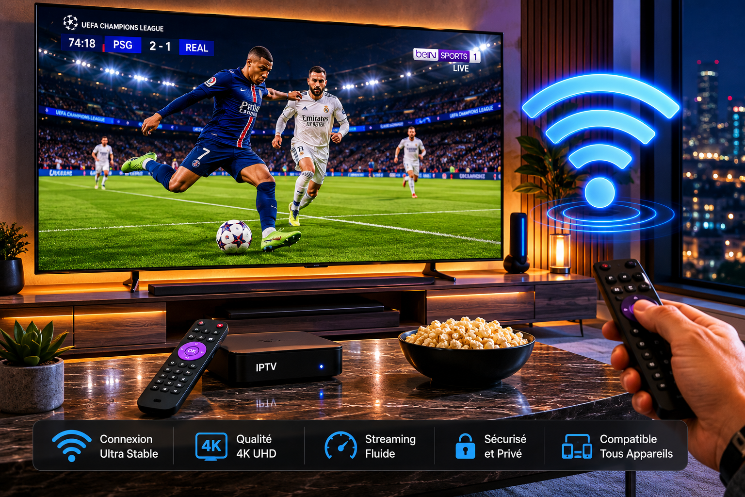 Éviter les coupures IPTV lors matchs de foot
