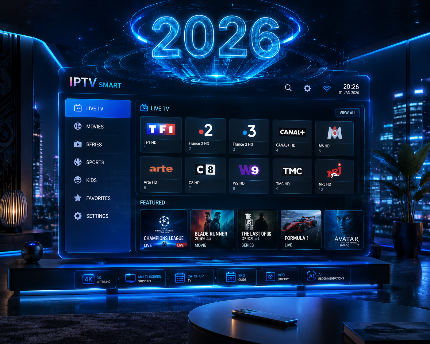 Nouveautés IPTV 2026 : fonctionnalités et tendances