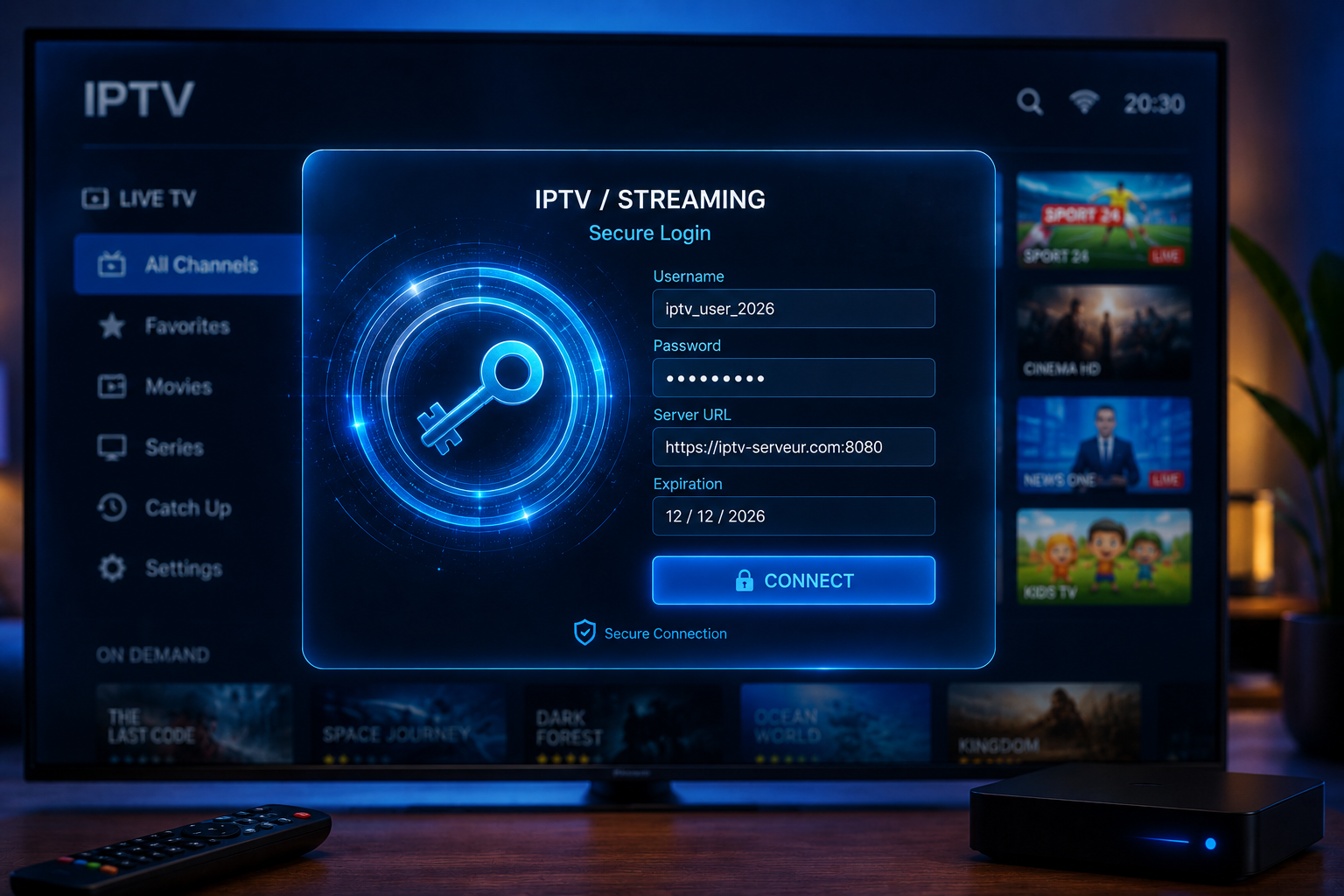 Code IPTV : fonctionnement et activation