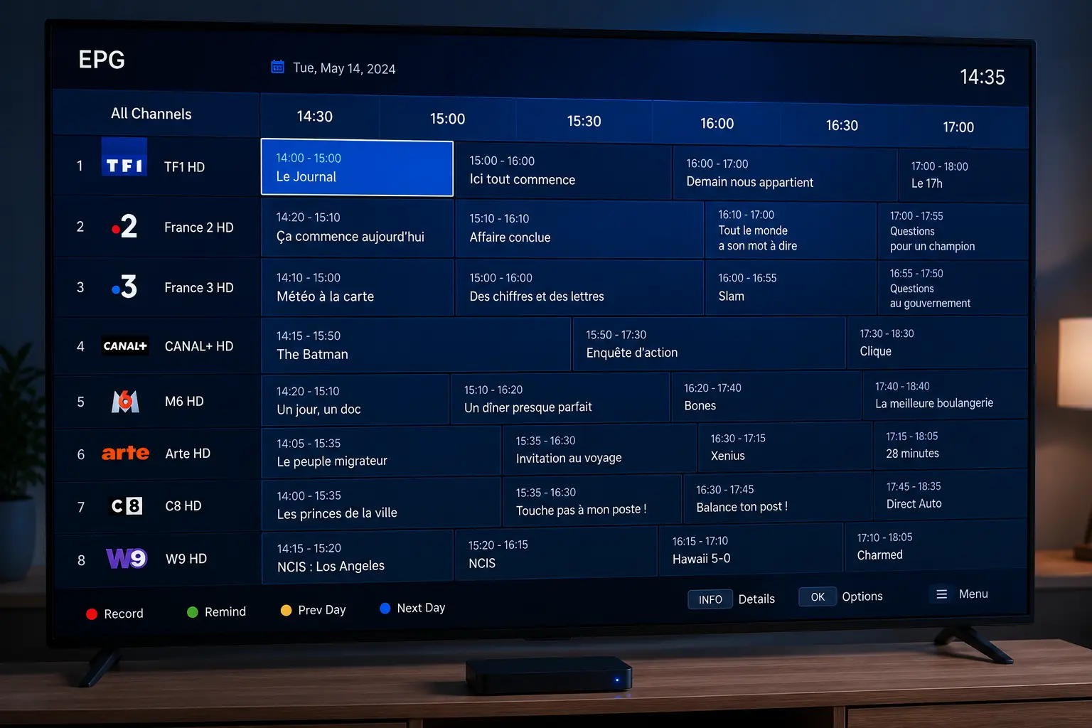EPG IPTV : le guide TV électronique