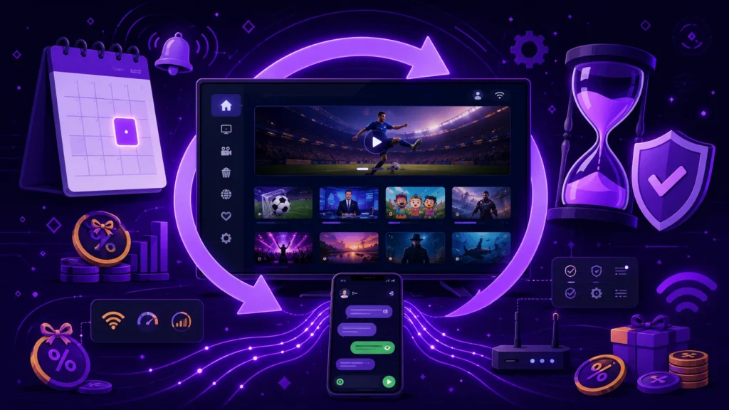 renouveler abonnement iptv