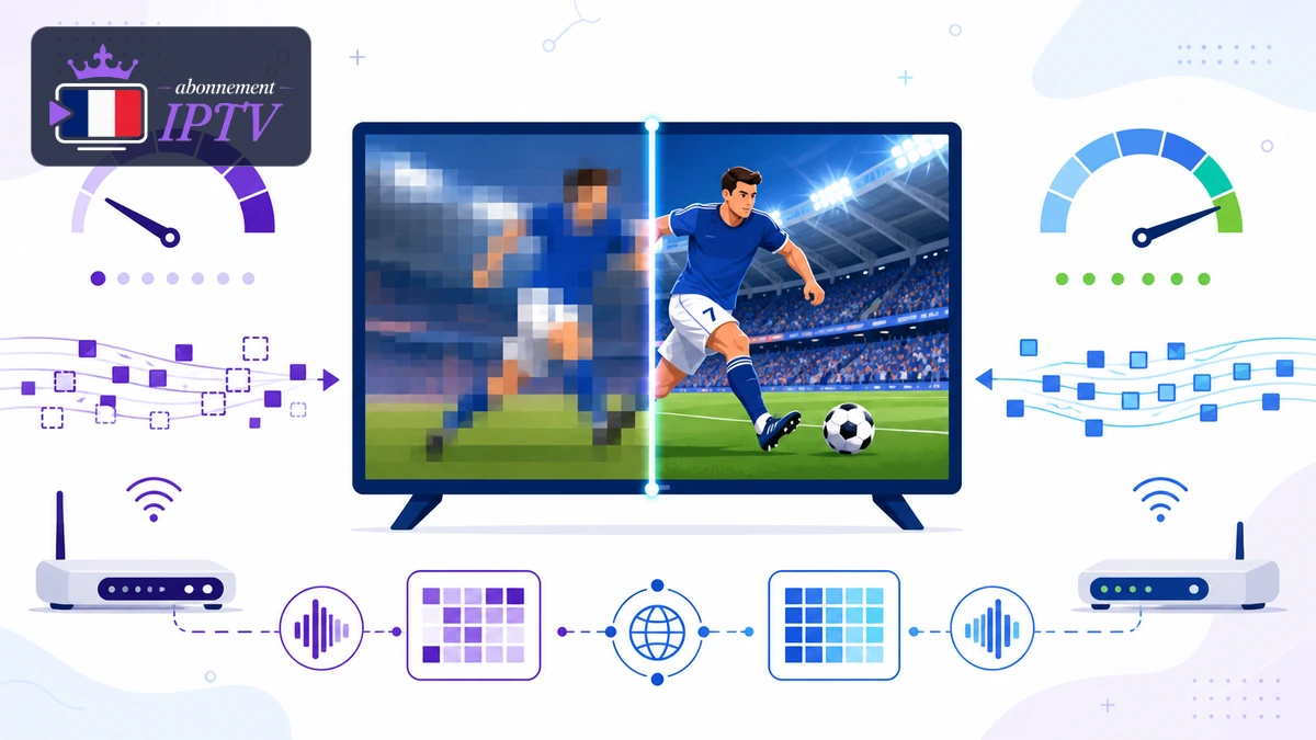 Bitrate IPTV et netteté d’un flux vidéo