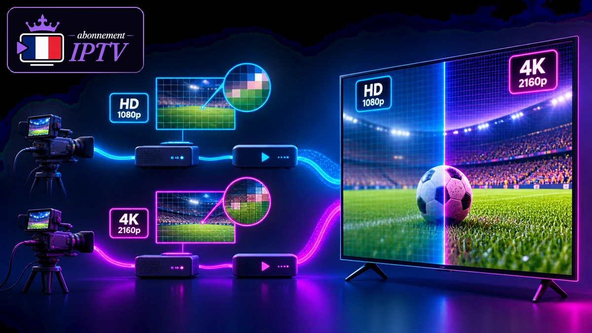 Chaînes HD comparées à une source 4K native