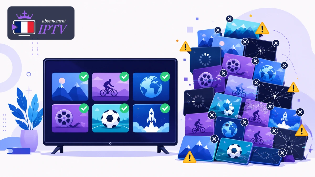 Nombre de chaînes IPTV et qualité réelle du catalogue