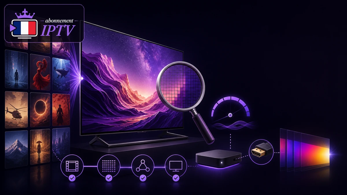 VOD Ultra HD vérifiée par titre avec téléviseur 4K, débit, appareil et réglages vidéo