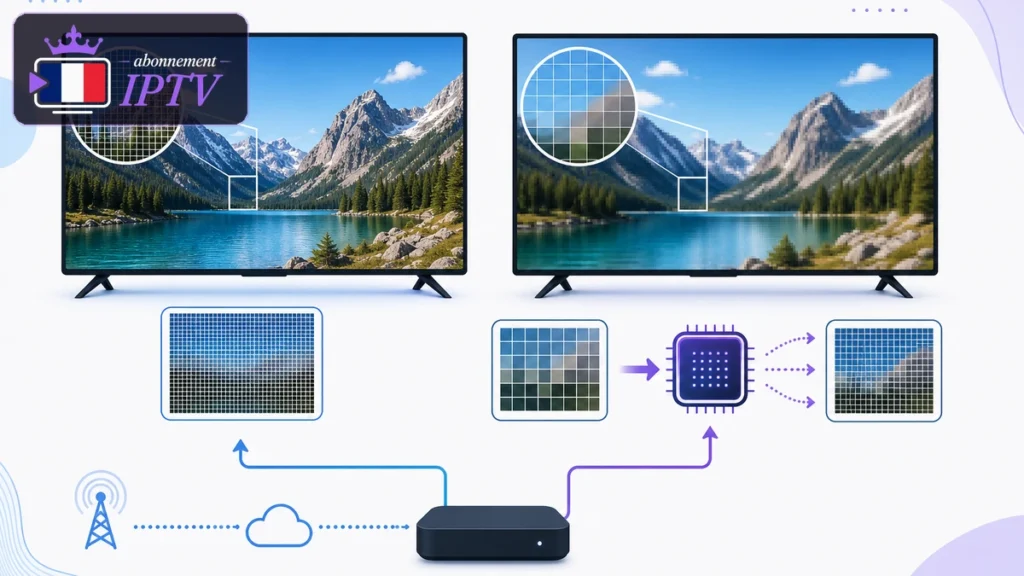 Vraie 4K comparée à un upscaling HD sur deux écrans Ultra HD