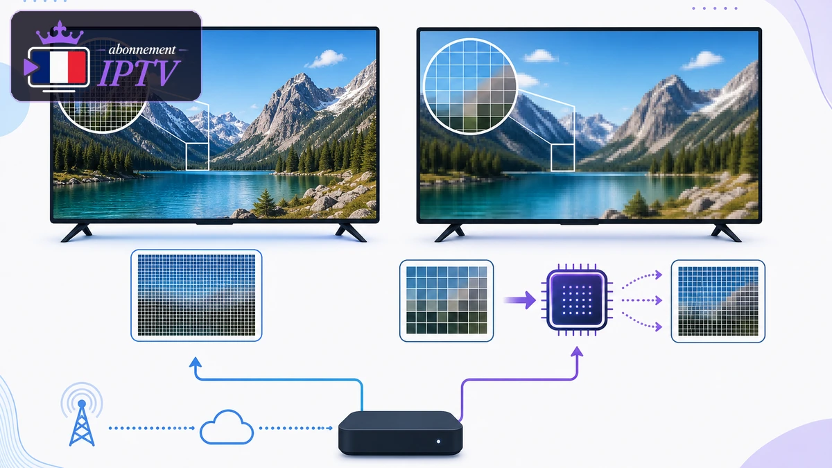 Upscaling ou vraie 4K : comment faire la différence Vraie 4K comparée à un upscaling HD sur deux écrans Ultra HD