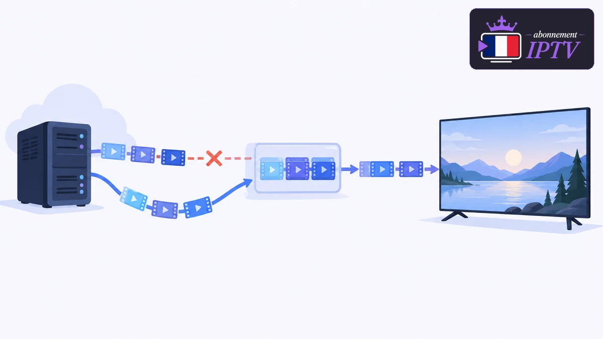 Anti-freeze IPTV : segments vidéo, réserve tampon et chemin de secours vers le téléviseur
